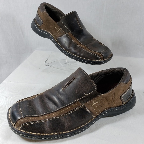 skechers brown loafers